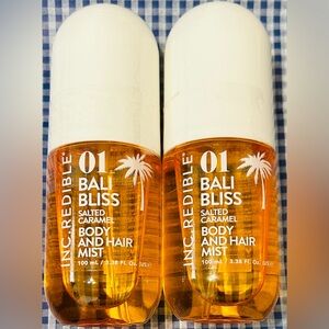 Bliss Bali Bliss Salted Caramel Body & Hair Mist — white & amber